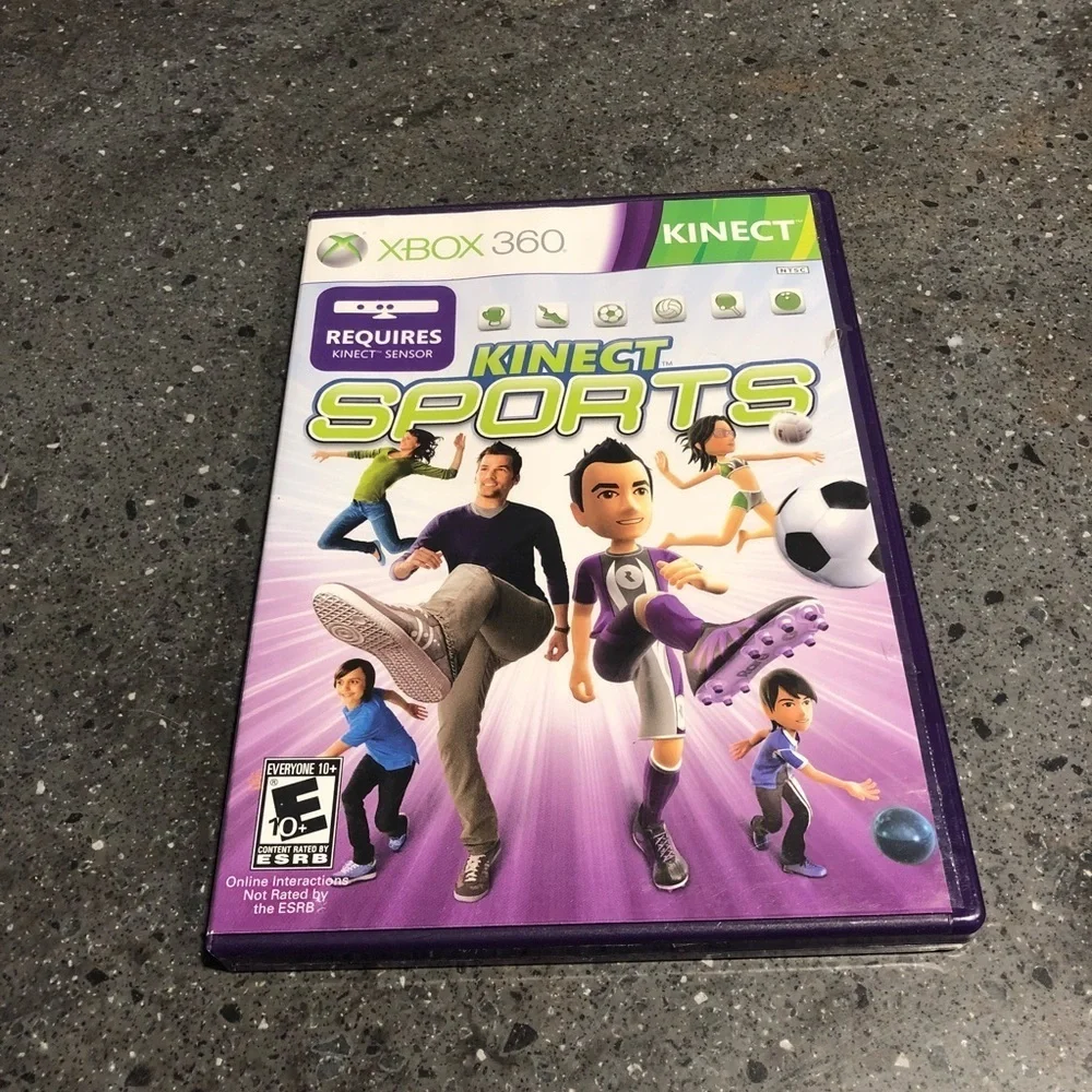 BUNDLE of 3 XBOX Kinect Games - Adventure, Sports 1 & 2